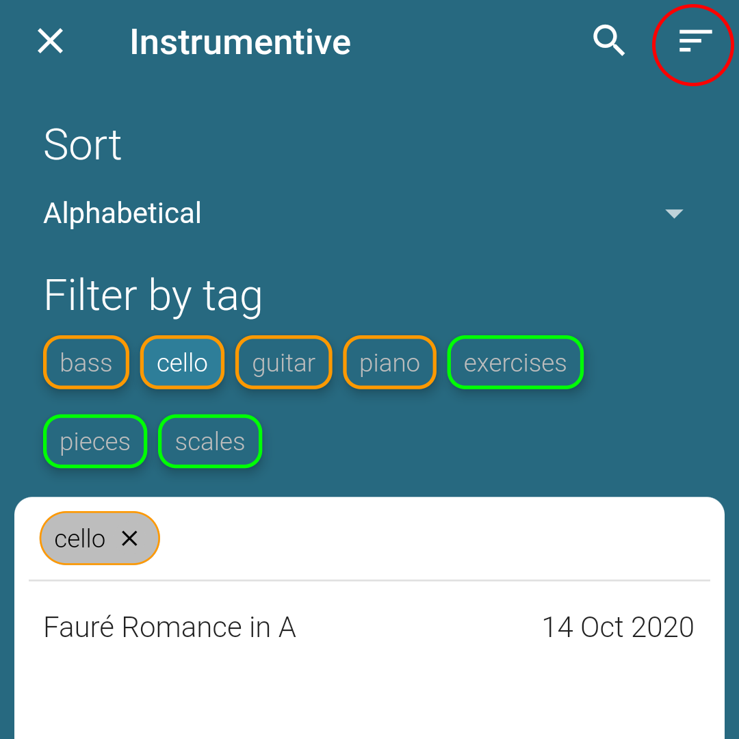Instrumentive Filter
