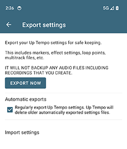 Up Tempo Exports