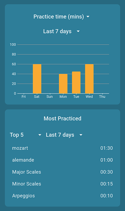 Instrumentive home screen