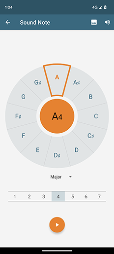 Tuner Sound Note Screen